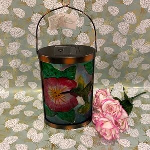 Garden Party Solar Lantern With Metal & Glass